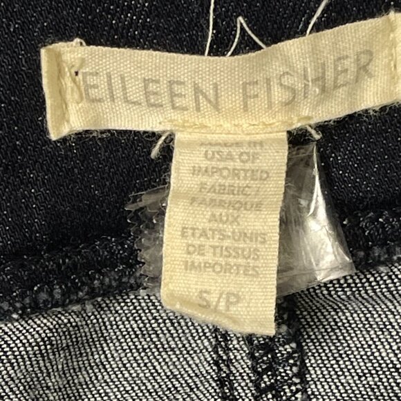 Eileen Fisher Jeggings Women Small Petite Dark Wash Denim Look Stretch Comfy - Picture 12 of 12